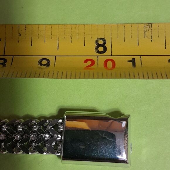 Silver Unisex 8" Herringbone Magnetic Bracelet...NEW - Picture 4 of 7